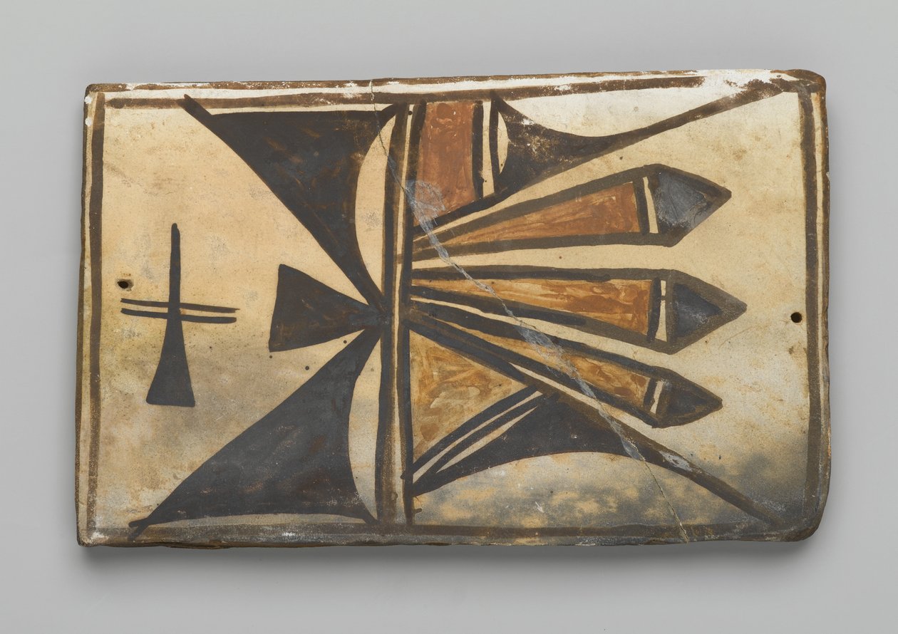 Carreau, fabriqué à Mesa, Arizona par le peuple Hopi - American School
