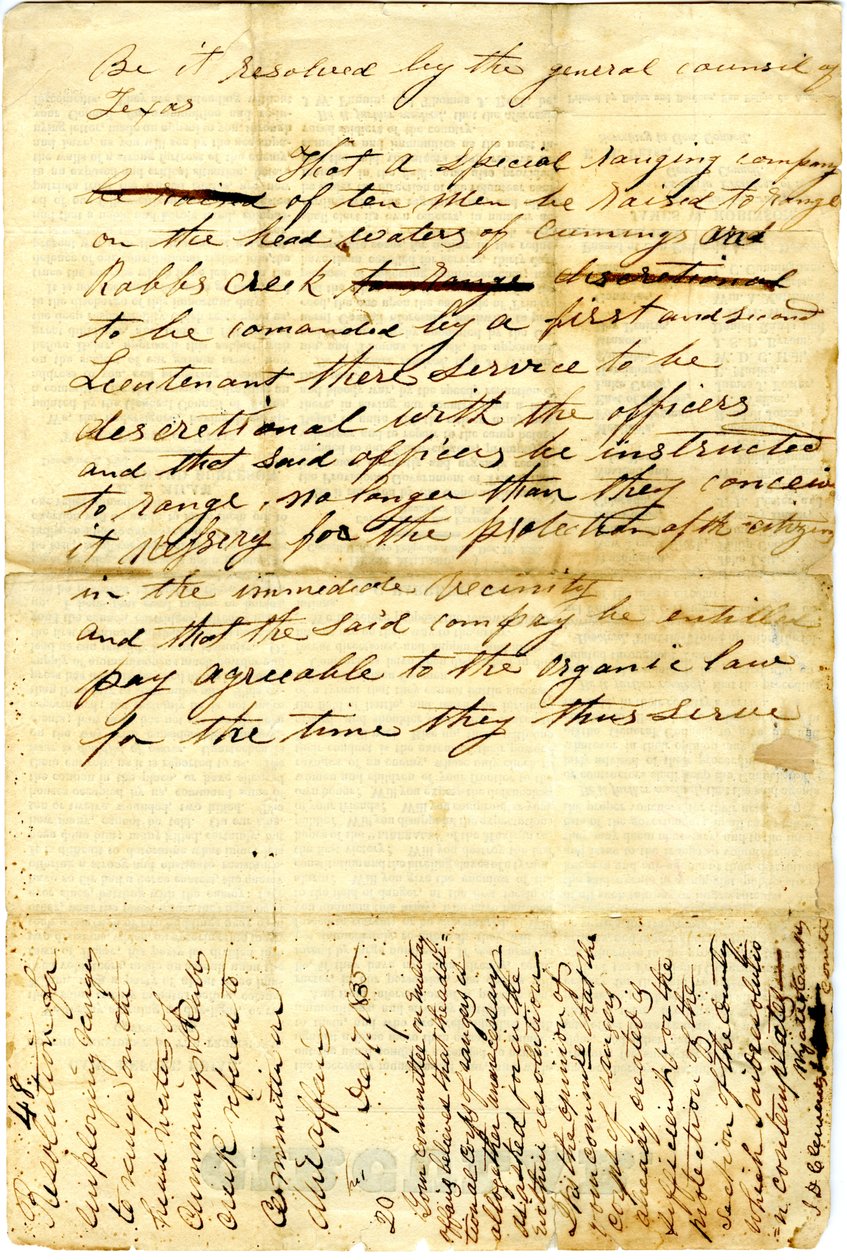 Au peuple du Texas concernant le siège de la garnison mexicaine à San Antonio de Bexar, 10 décembre 1835 - American School