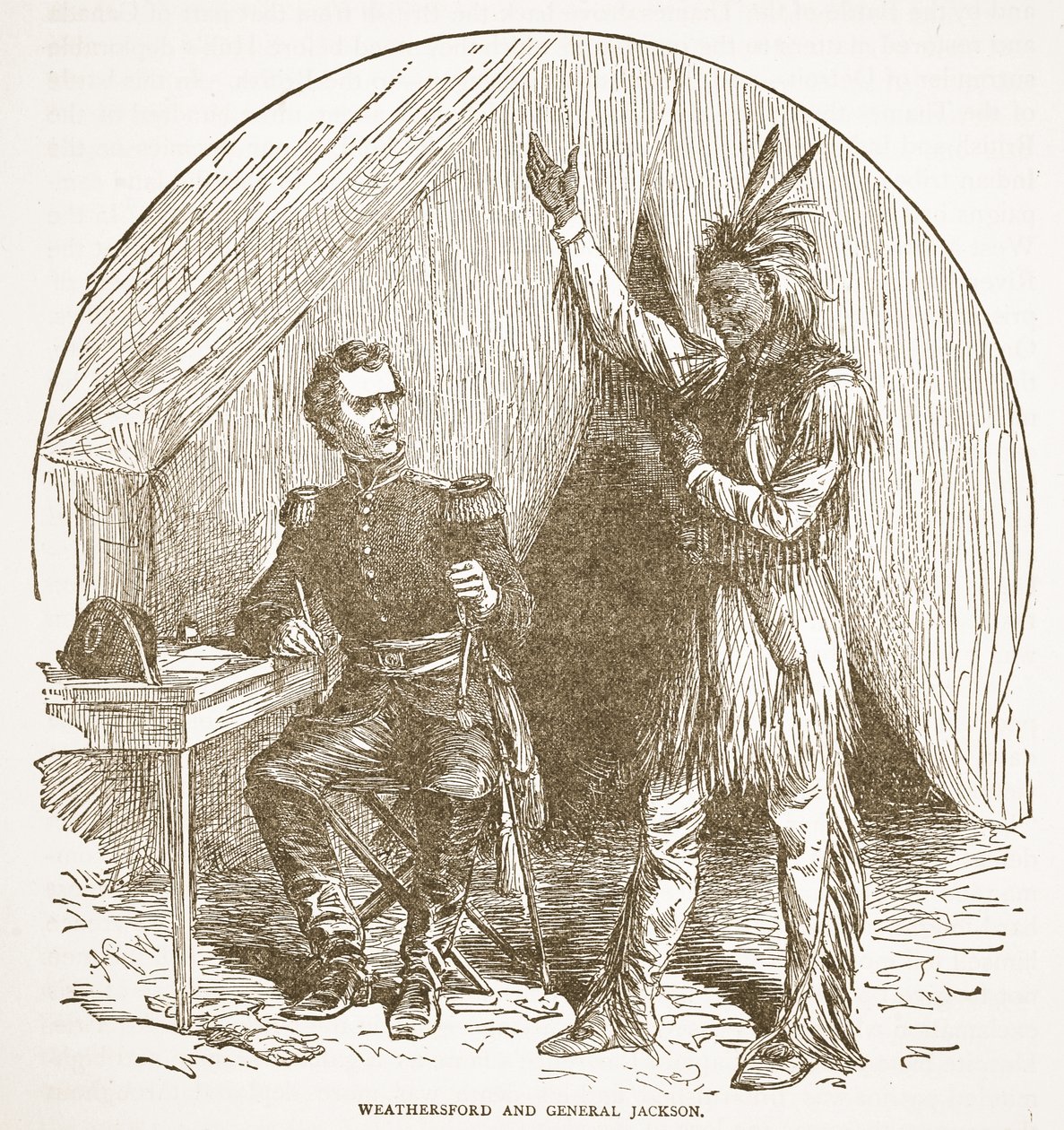 Weathersford et le général Jackson, d