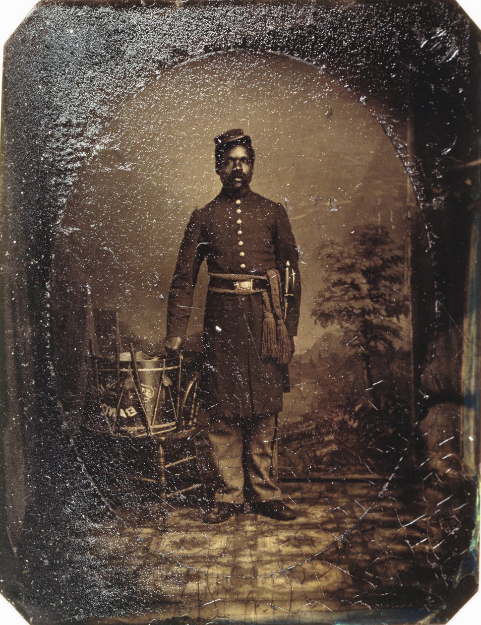 William J. Netson, 54e Infanterie du Massachusetts, vers 1863 (tintype) - American School