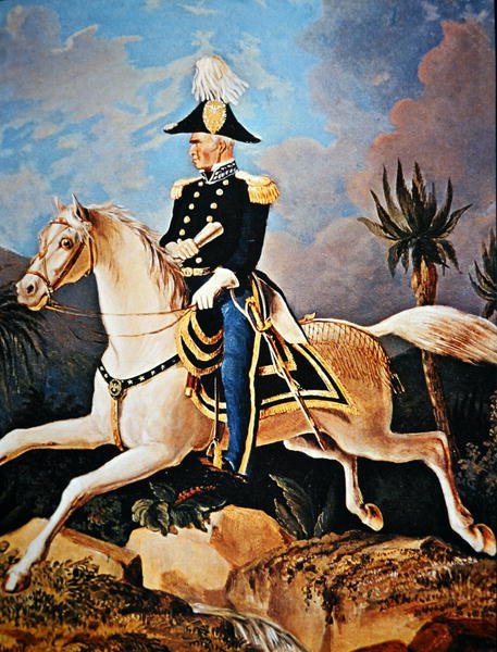 Zachary Taylor (lithographie en couleur) - American School