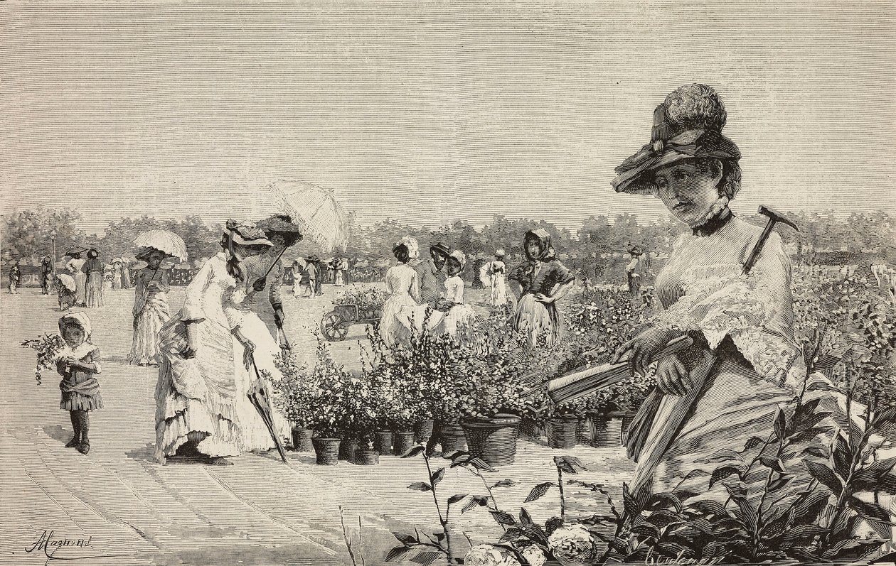 Femmes marchant à Brera, Milan, Italie - Amerino Cagnoni