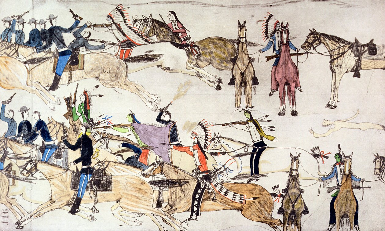 Bataille de Little Bighorn, Montana, USA, 25-26 juin 1876 - Amos Bad Heart Buffalo