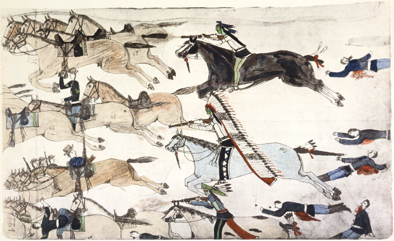 Bataille de Little Bighorn, Montana, USA, 25-26 juin 1876 - Amos Bad Heart Buffalo