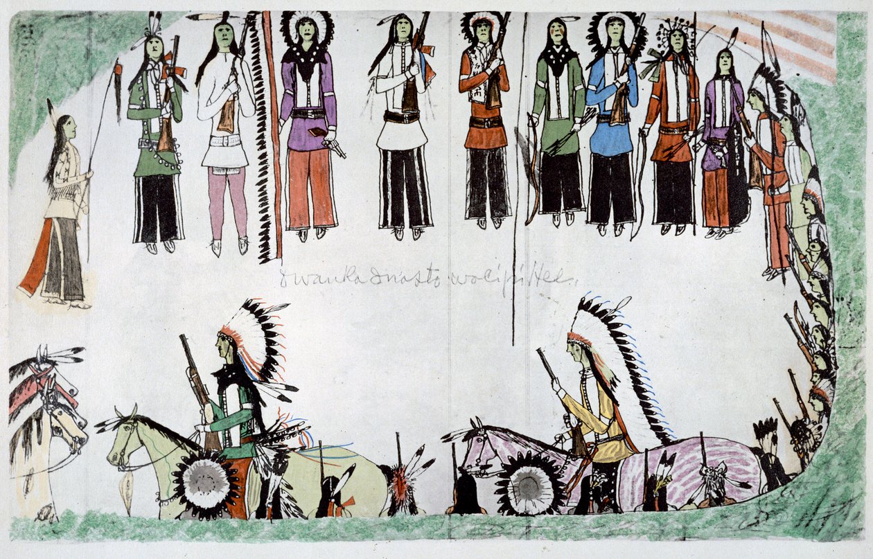 Smoothing the Place Dance, vers 1889-1913 - Amos Bad Heart Buffalo