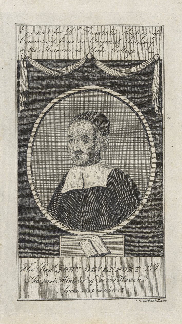 Le Révérend John Davenport, pub. 1797 - Amos Doolittle