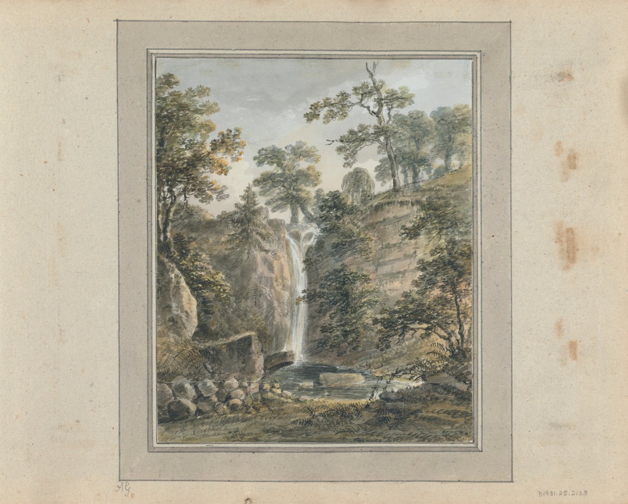 Vues en Angleterre, Écosse et Pays de Galles : Cascade du parc - Amos Green