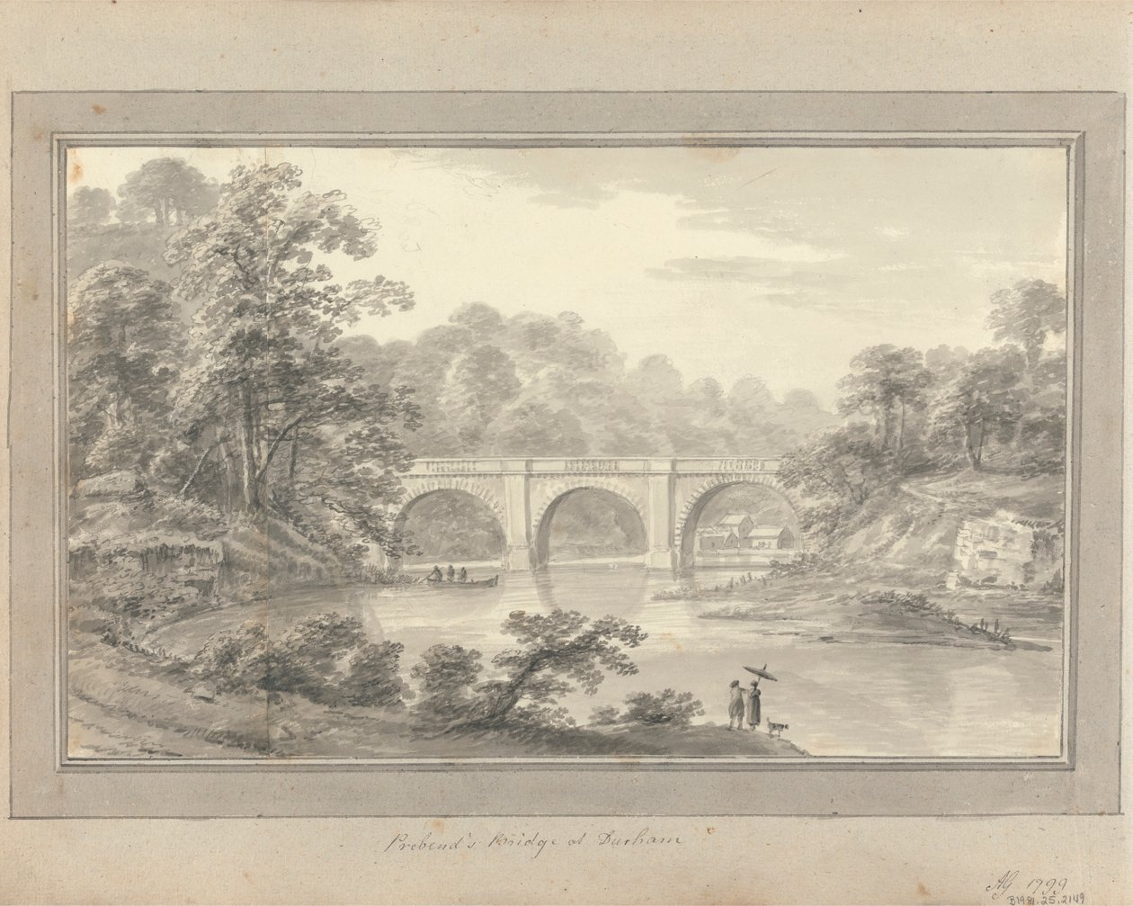 Vues en Angleterre, Écosse et Pays de Galles : Pont de Prebend à Durham - Amos Green