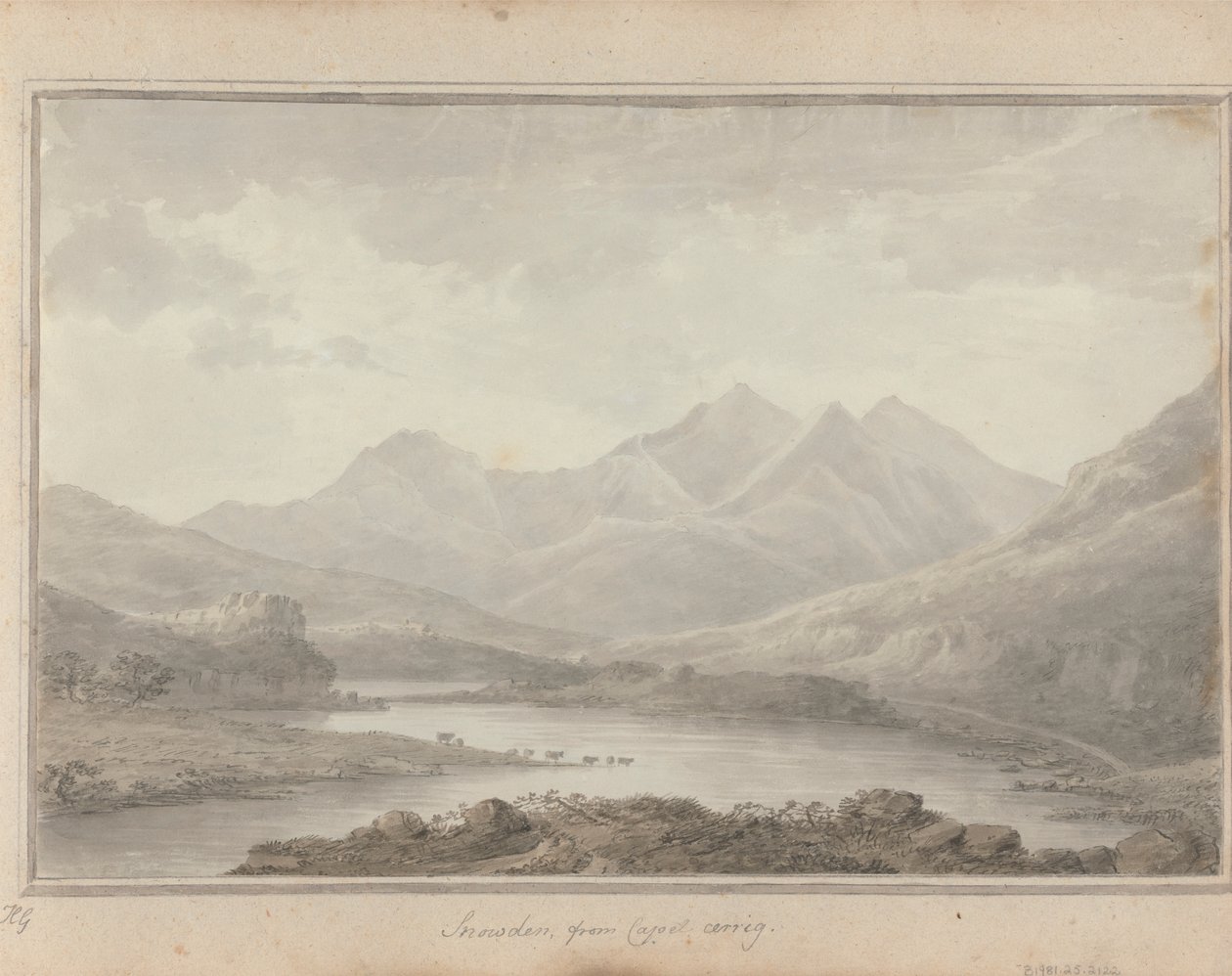 Vues en Angleterre, Écosse et Pays de Galles : Snowdon, depuis Capel Cerrig - Amos Green