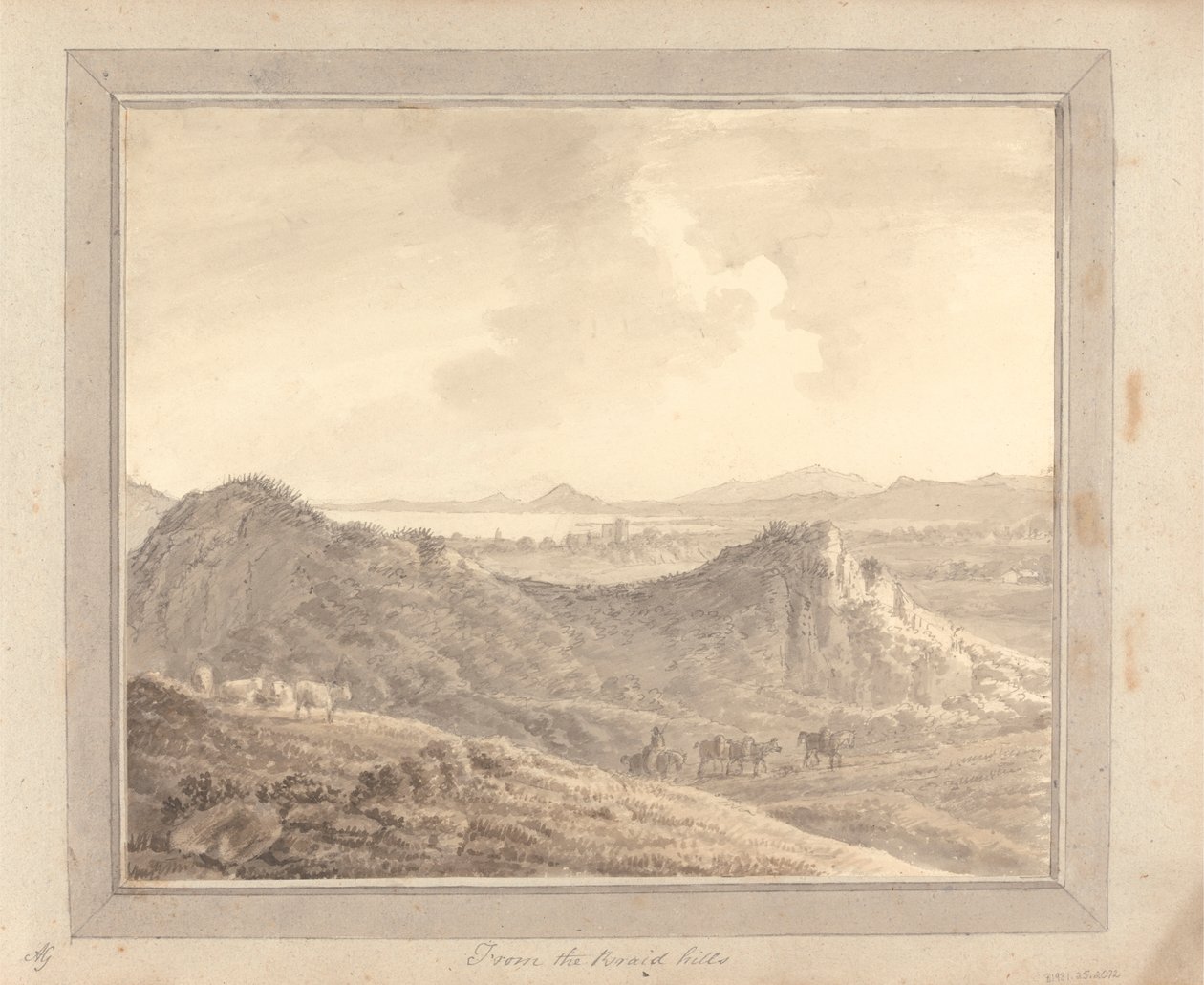 Vues en Angleterre, Écosse et Pays de Galles : Tour en Écosse ; Depuis les collines de Braid - Amos Green