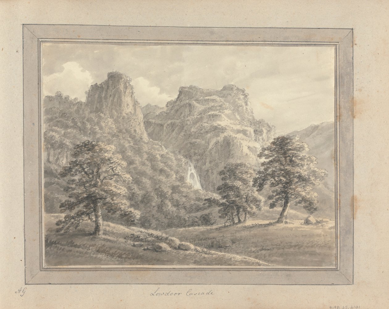 Vues en Angleterre, Écosse et Pays de Galles : Tour en Écosse ; Cascade de Lowdoor - Amos Green