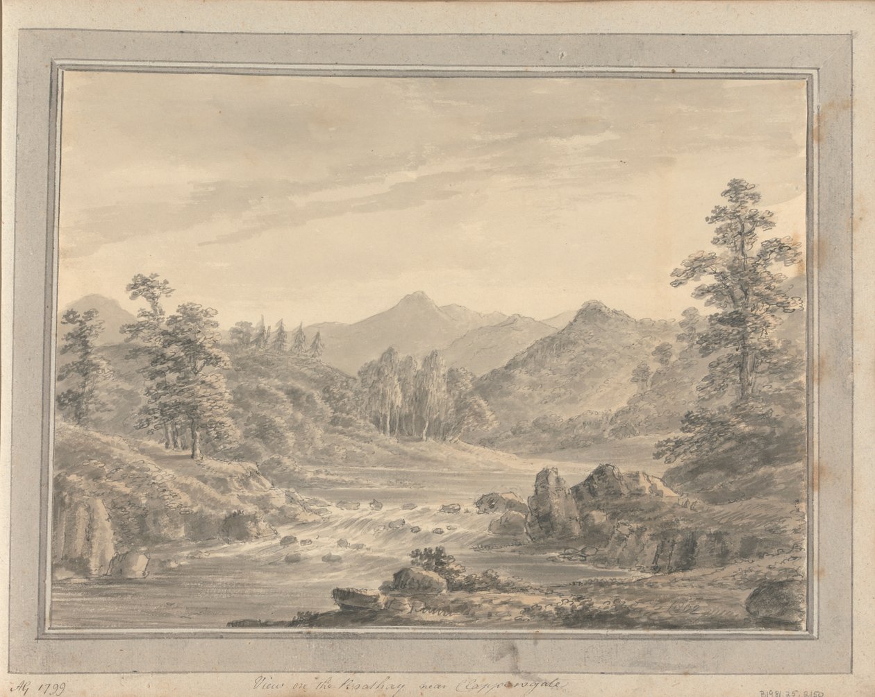 Vues en Angleterre, Écosse et Pays de Galles : Vue sur le Brathay près de Clappensgate - Amos Green