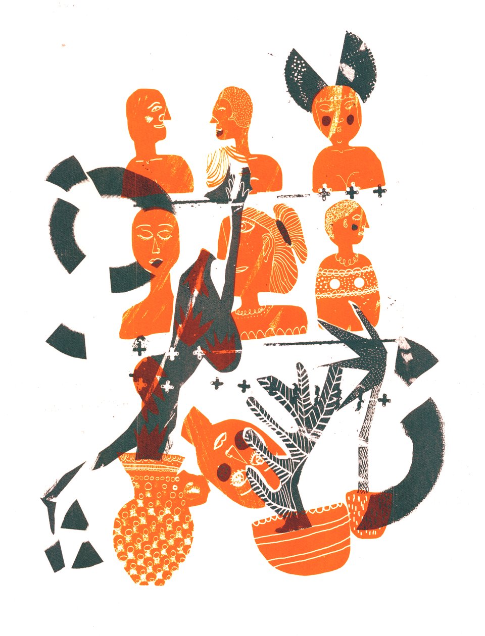 Face Off, 2015 (sérigraphie) - Amy Louise Evans