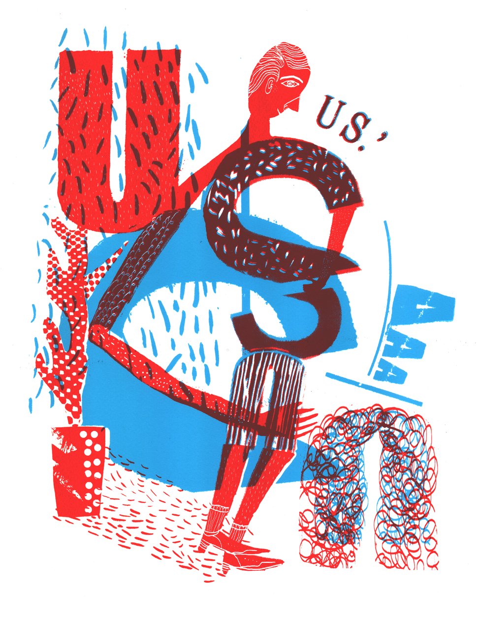 États-Unis, 2015 (sérigraphie) - Amy Louise Evans