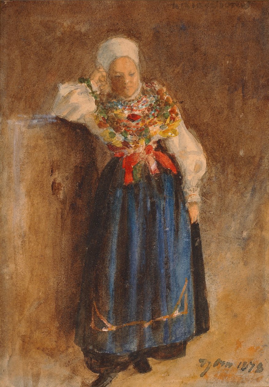 Jeune fille en costume traditionnel - Anders Leonard Zorn