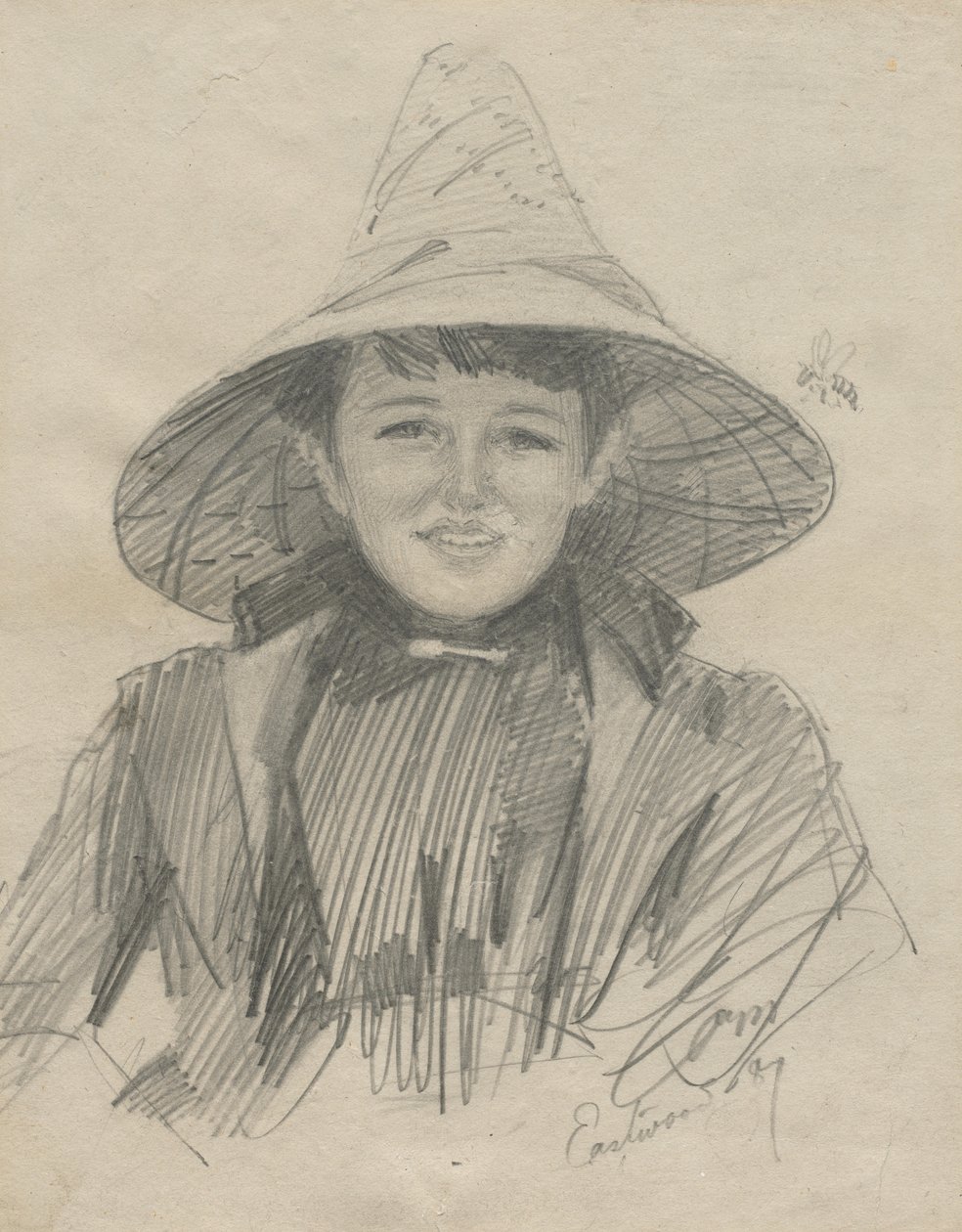 Ada Lymon Femme avec un grand chapeau, 1887 - Anders Leonard Zorn