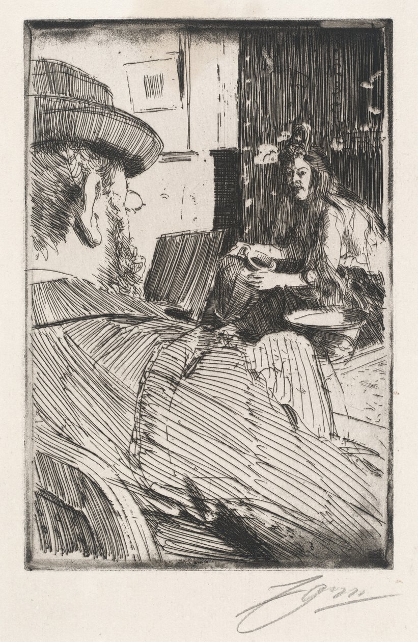 Albert Besnard et son modèle - Anders Leonard Zorn