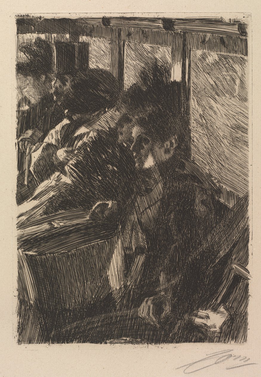 Omnibus, 1892 - Anders Leonard Zorn