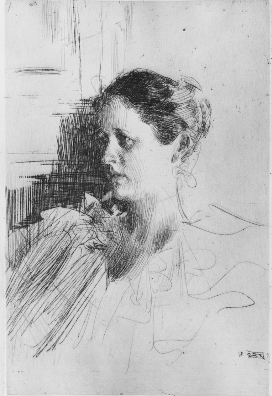 Portrait de Mme Charles Nagel - Anders Leonard Zorn