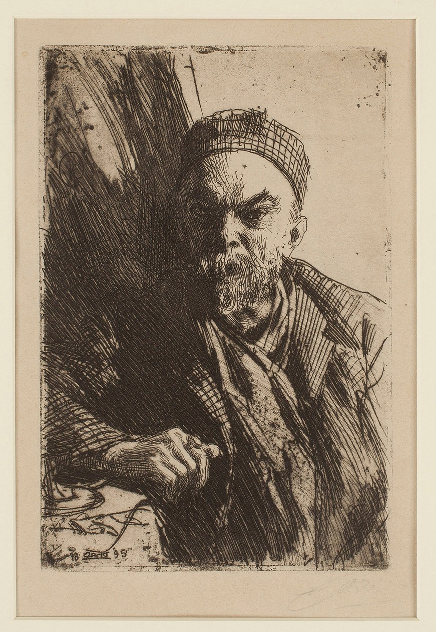 Portrait du poète Paul Verlaine (1844-1896) - Anders Leonard Zorn