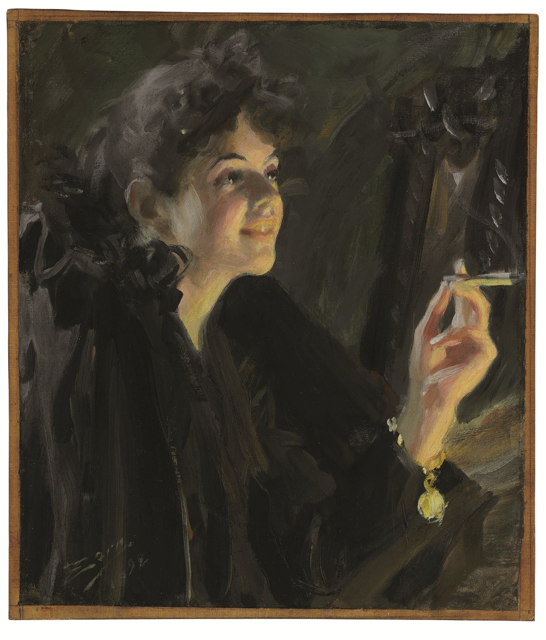 La fille à la cigarette - Anders Leonard Zorn