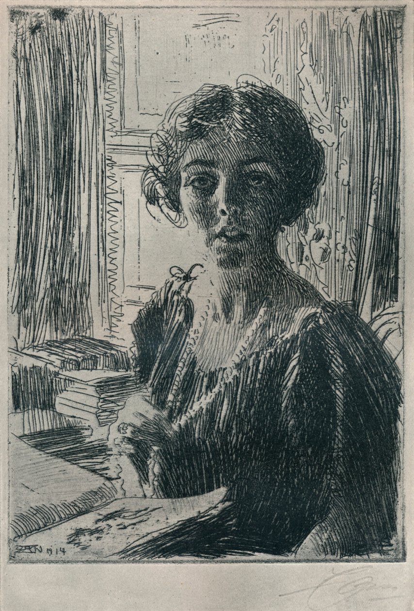 La princesse héritière Marguerite de Suède, 1914 - Anders Leonard Zorn