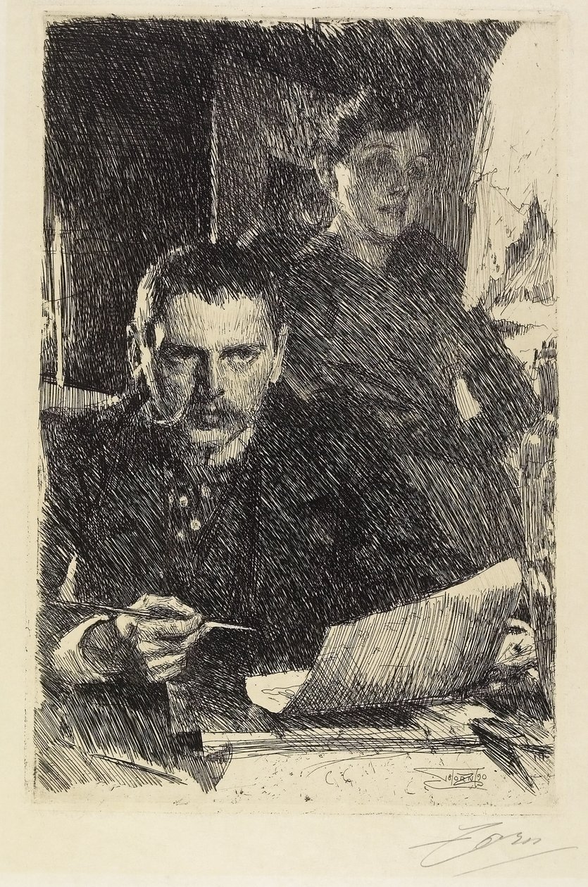 Zorn et sa femme, 1890 - Anders Leonard Zorn