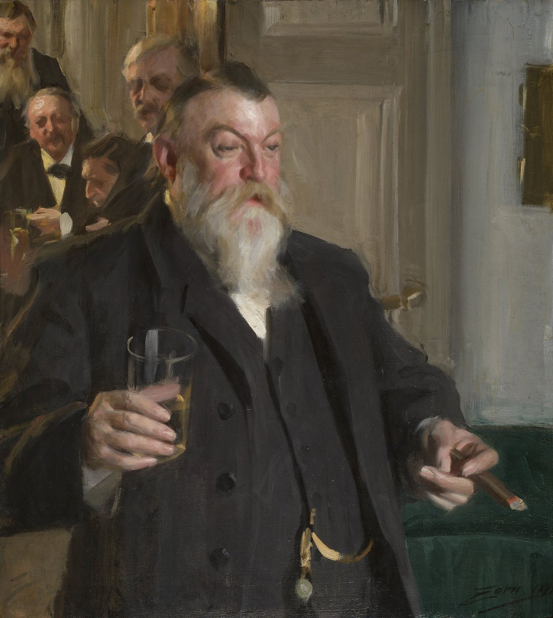 Un toast dans la Société Idun - Anders Zorn