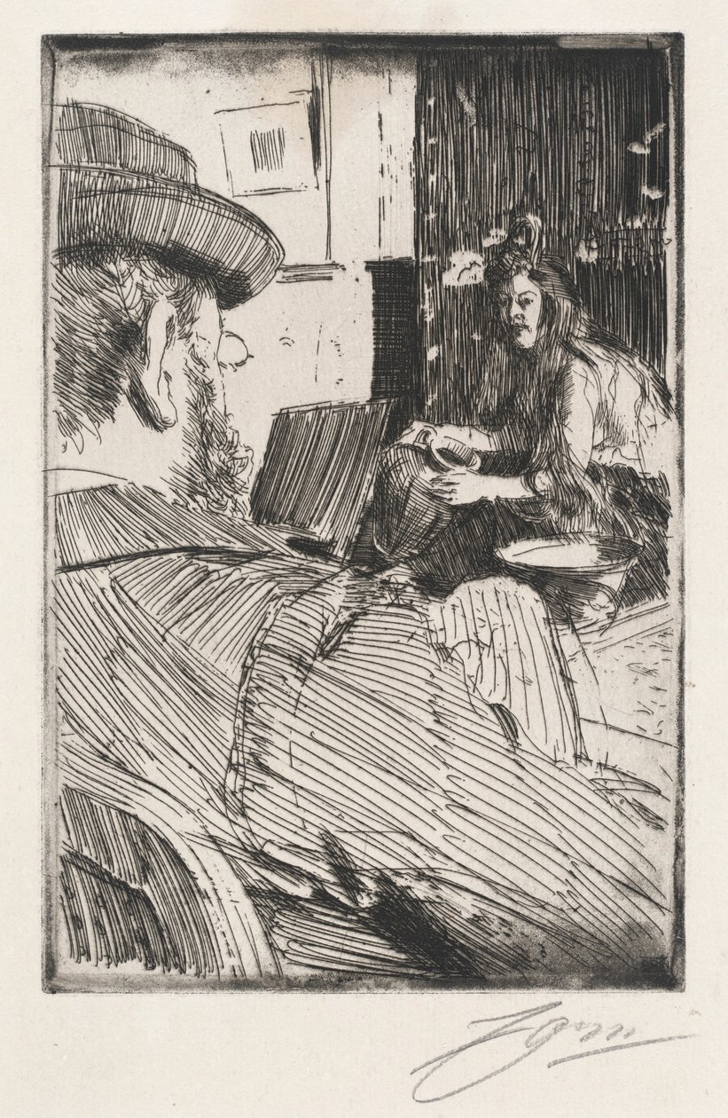 Albert Besnard et son modèle - Anders Zorn