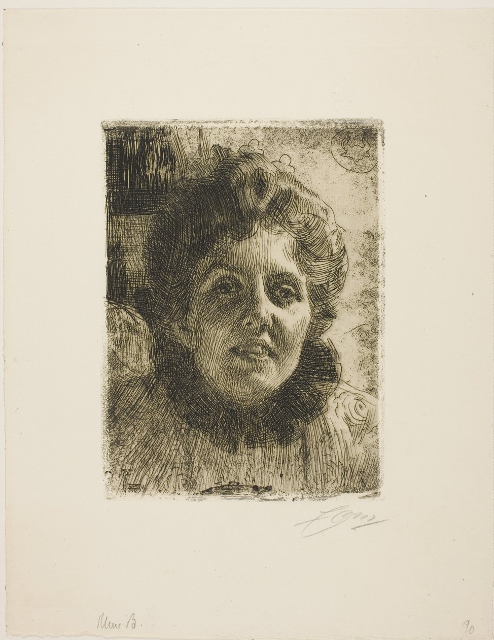 Aurore (Mme Aurore Klintberg, née Oxenstierna, chef) - Anders Zorn