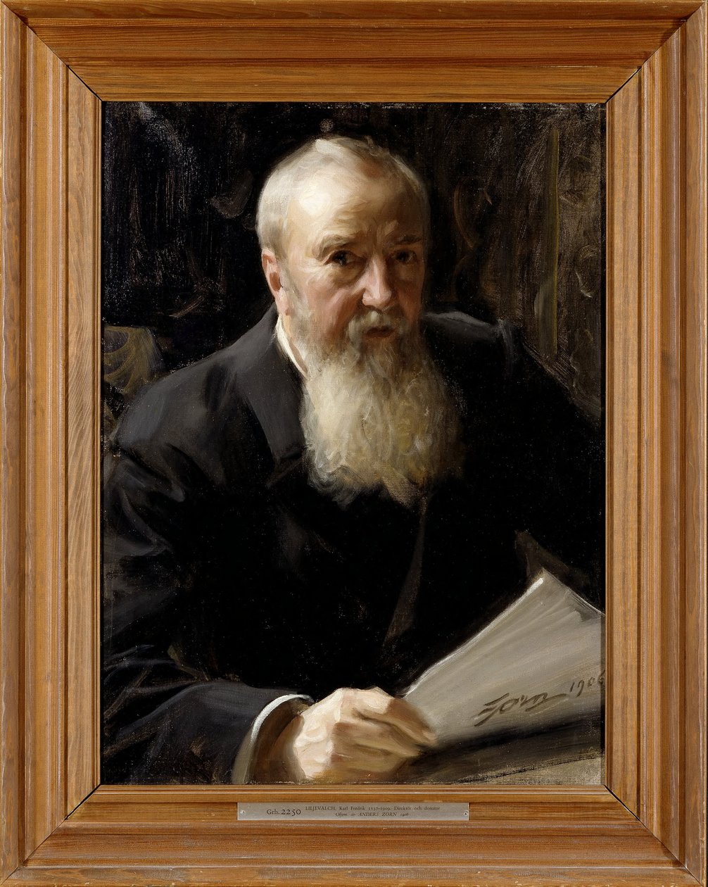 Carl Fredrik Liljevalch (1837-1909), industriel, directeur de forge et mécène, 1906 - Anders Zorn