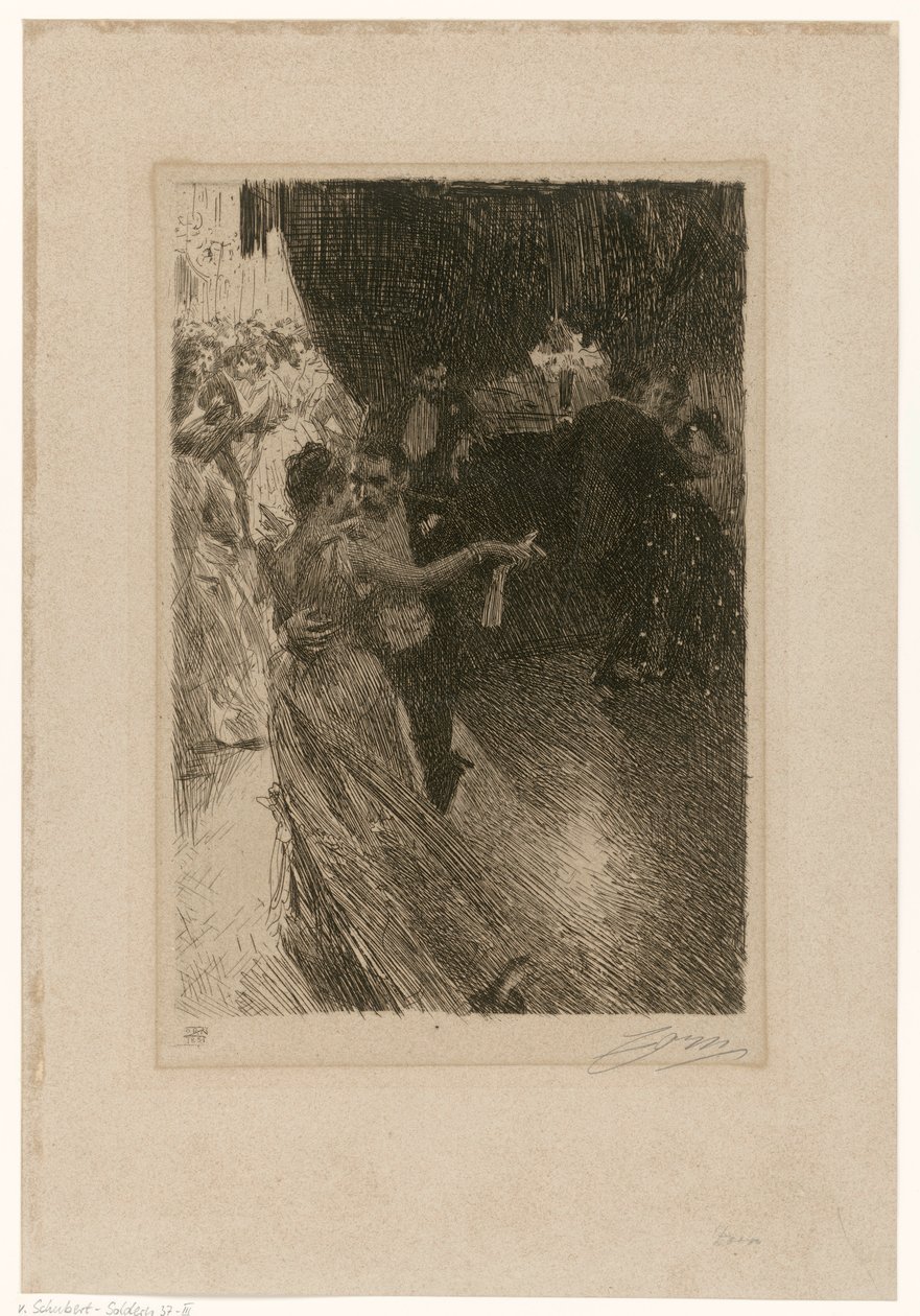 La danse (La valse), troisième état - Anders Zorn