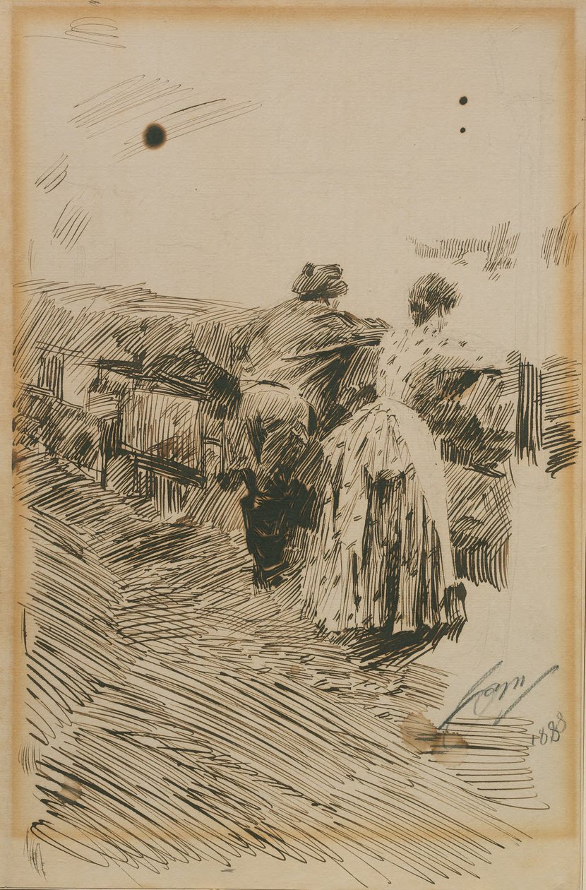 Pêcheurs à St Ives - Anders Zorn