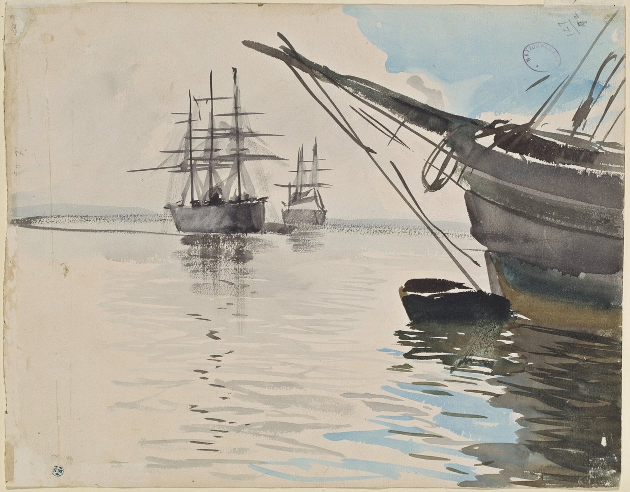 Vue du port - Anders Zorn