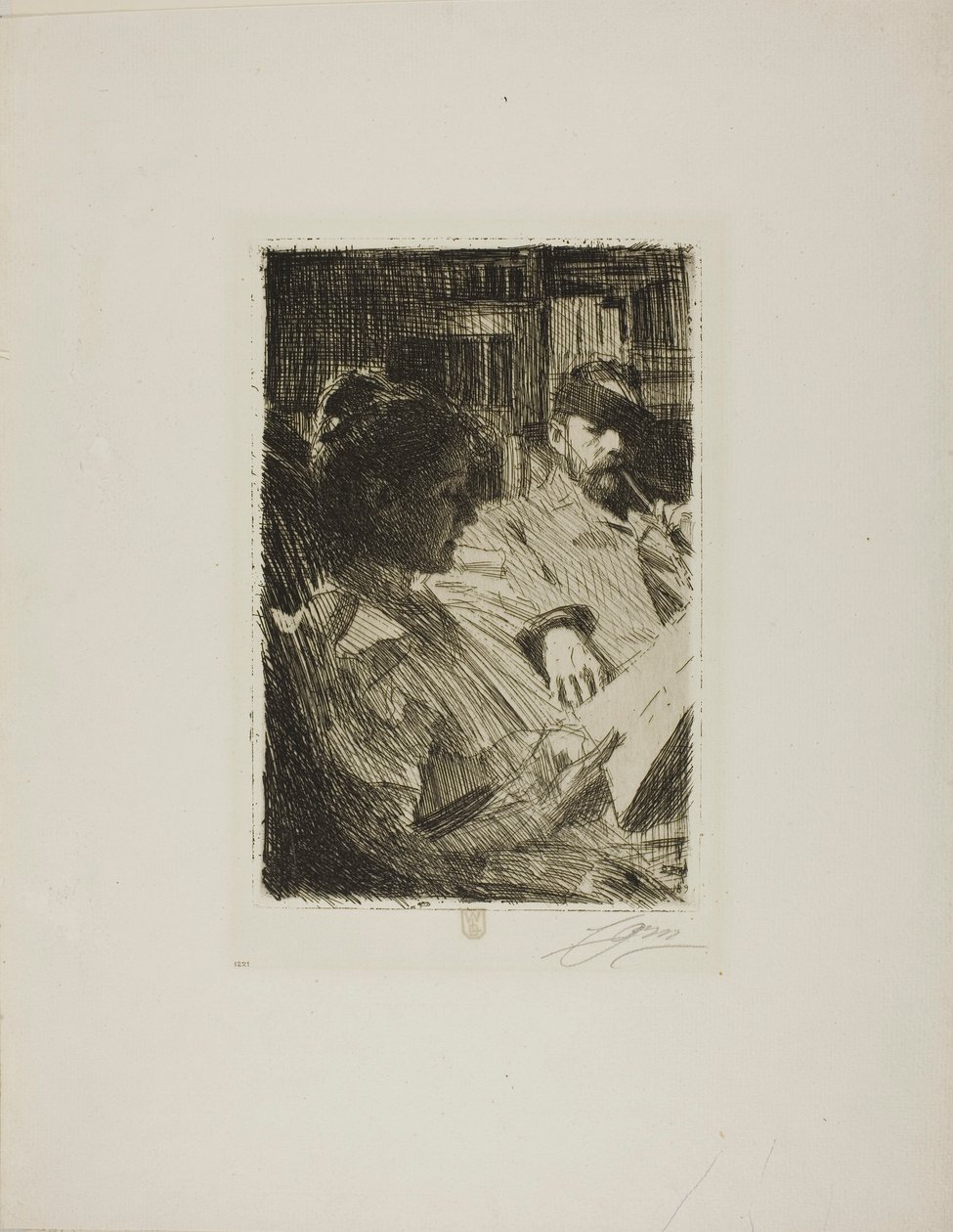 Lecture (M. et Mme Ch. Deering) - Anders Zorn