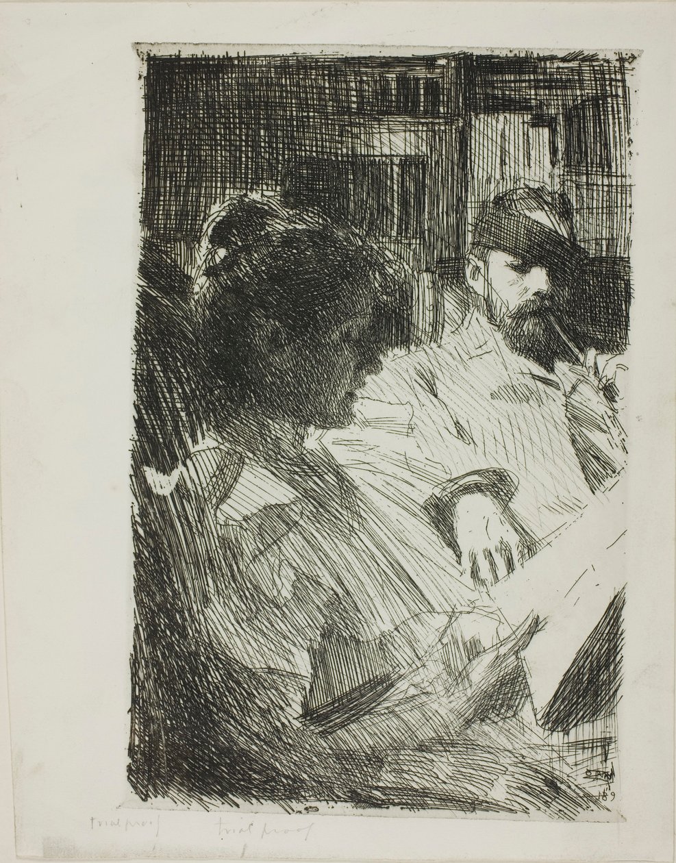Lecture (M. et Mme Ch. Deering) - Anders Zorn