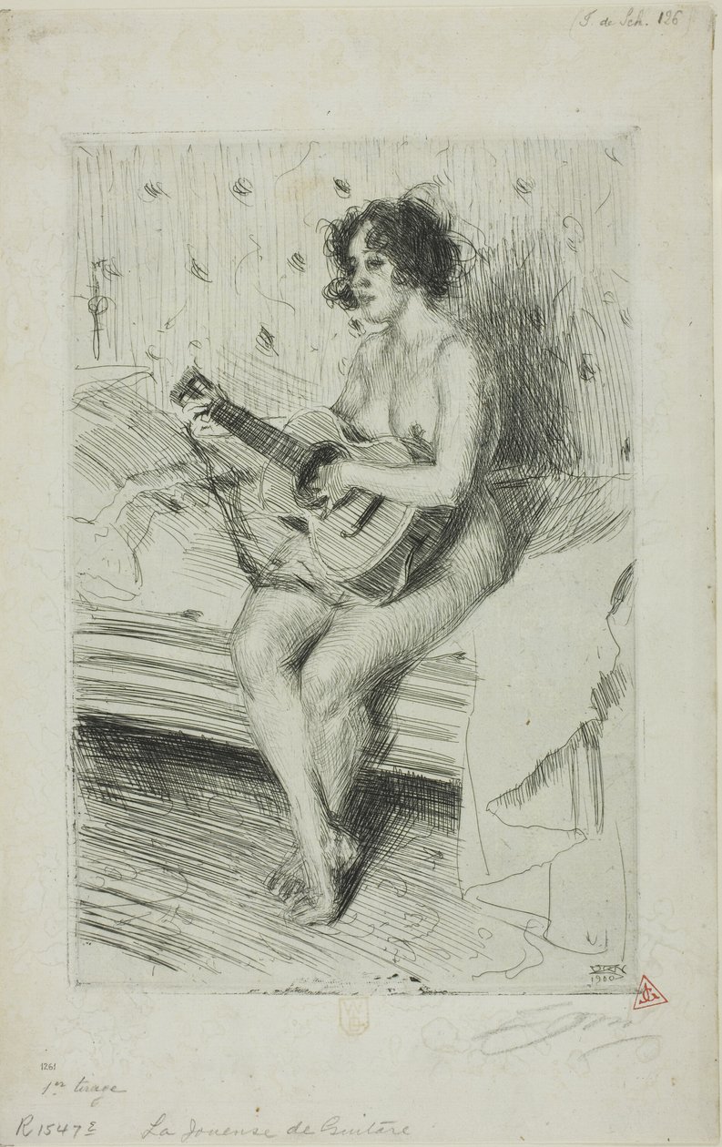 Le Joueur de guitare - Anders Leonard Zorn