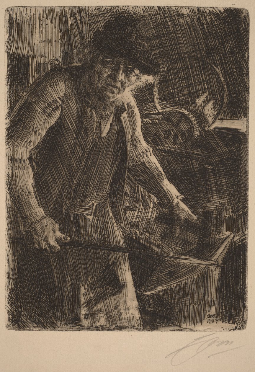 Le maître forgeron - Anders Zorn