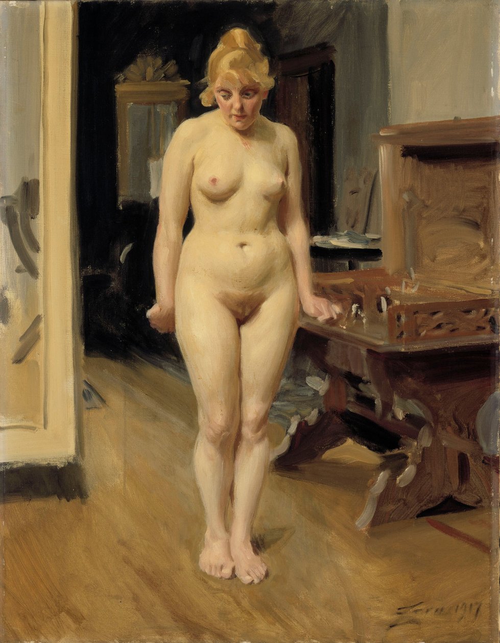 Le modèle timide - Anders Zorn