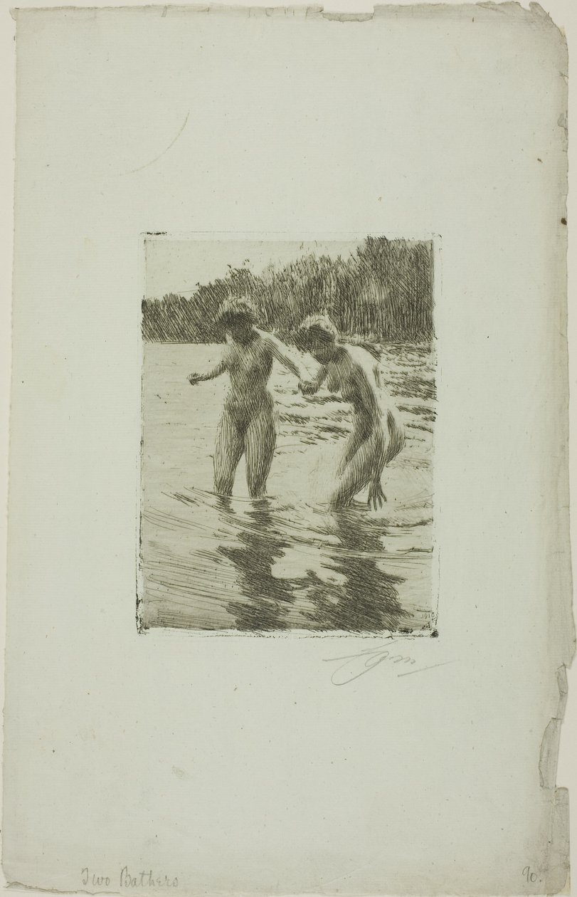Deux baigneurs - Anders Leonard Zorn
