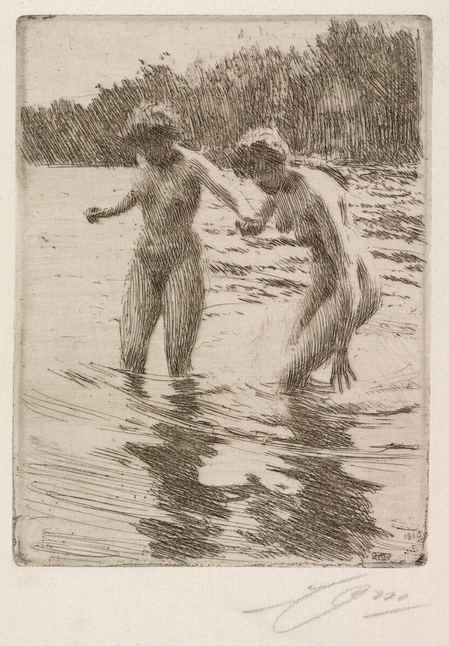 Deux baigneurs - Anders Leonard Zorn