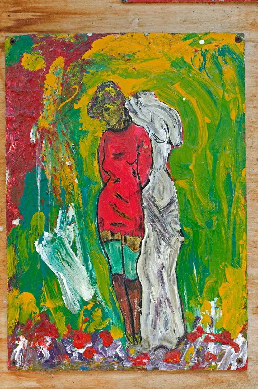 FEMME EN SLIP ROUGE - Ando Gilardi