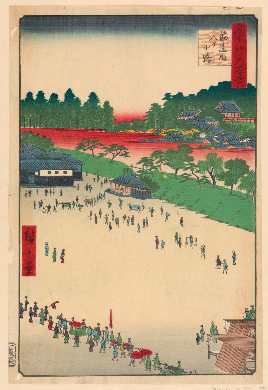 Yatsukoji Junction à Suji-chigai (Suji-chigai-uchi, Yatsukoji) de la série Cent vues célèbres d