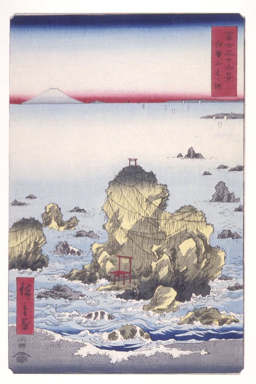 Baie de Futami à Ise - Ando or Utagawa Hiroshige