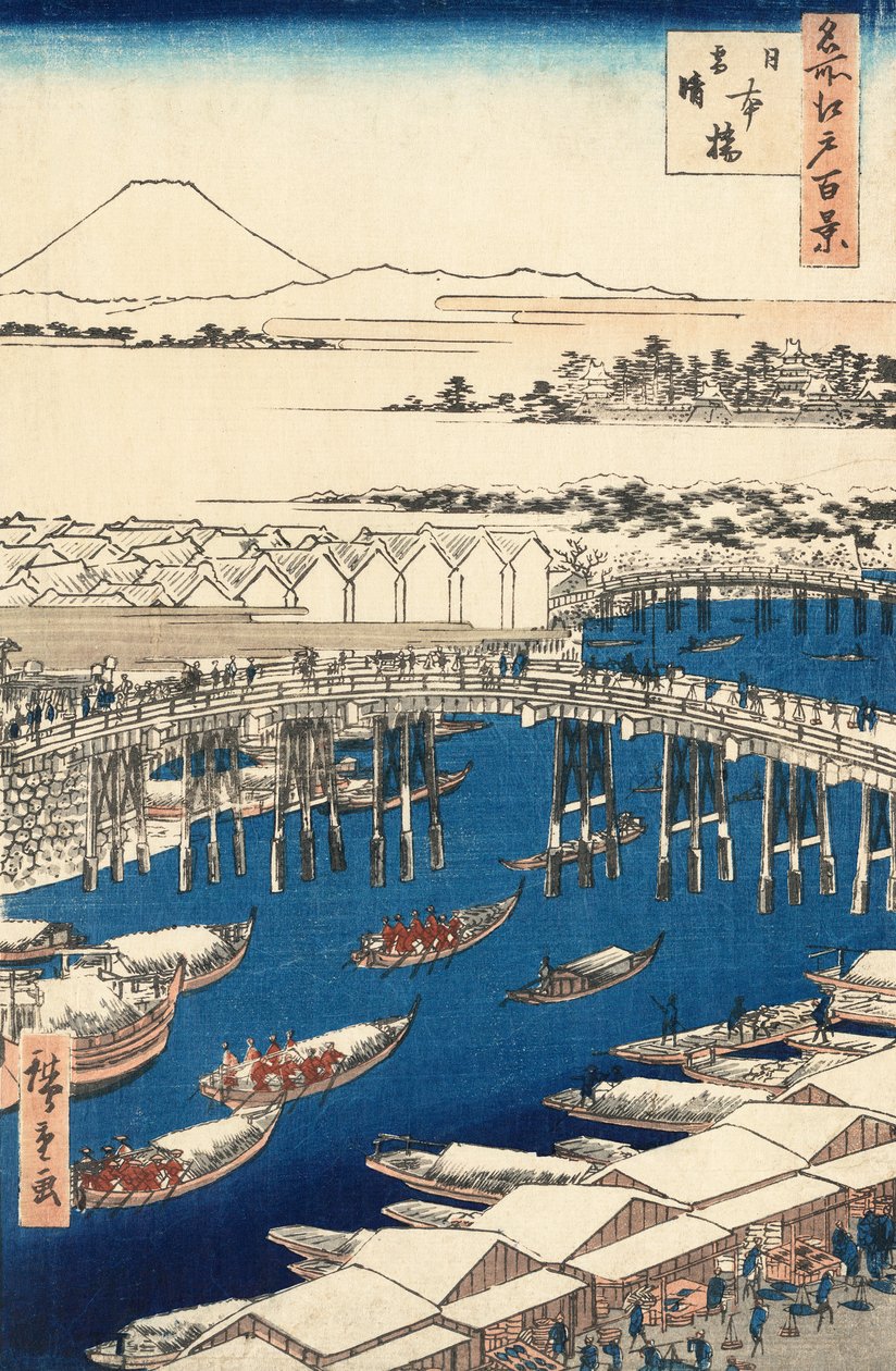 Nihonbashi, éclaircie après la neige par Utagawa Hiroshige - Ando or Utagawa Hiroshige
