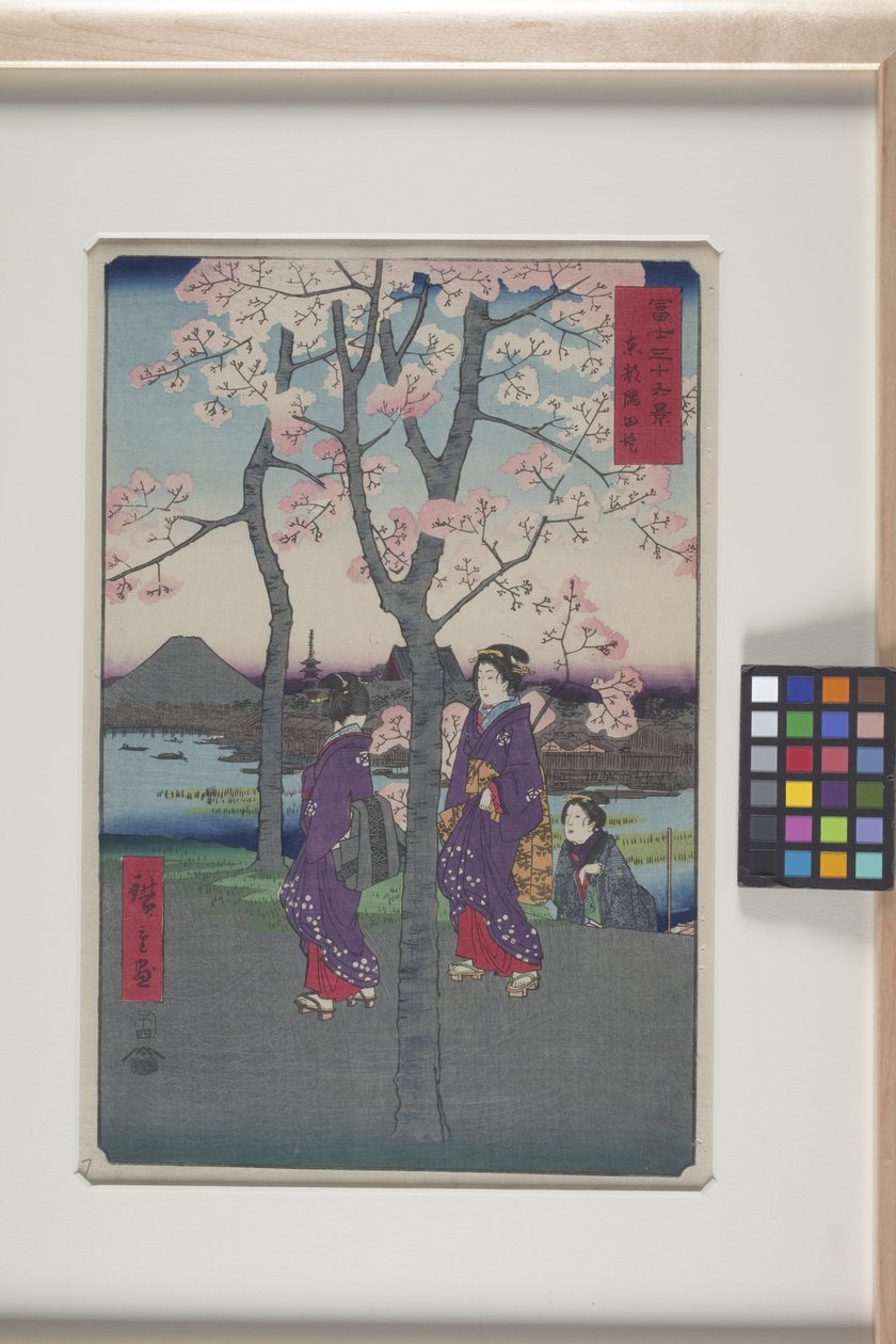 La berge de Sumida dans la capitale orientale (Tōto: Sumida Tei) - Ando or Utagawa Hiroshige