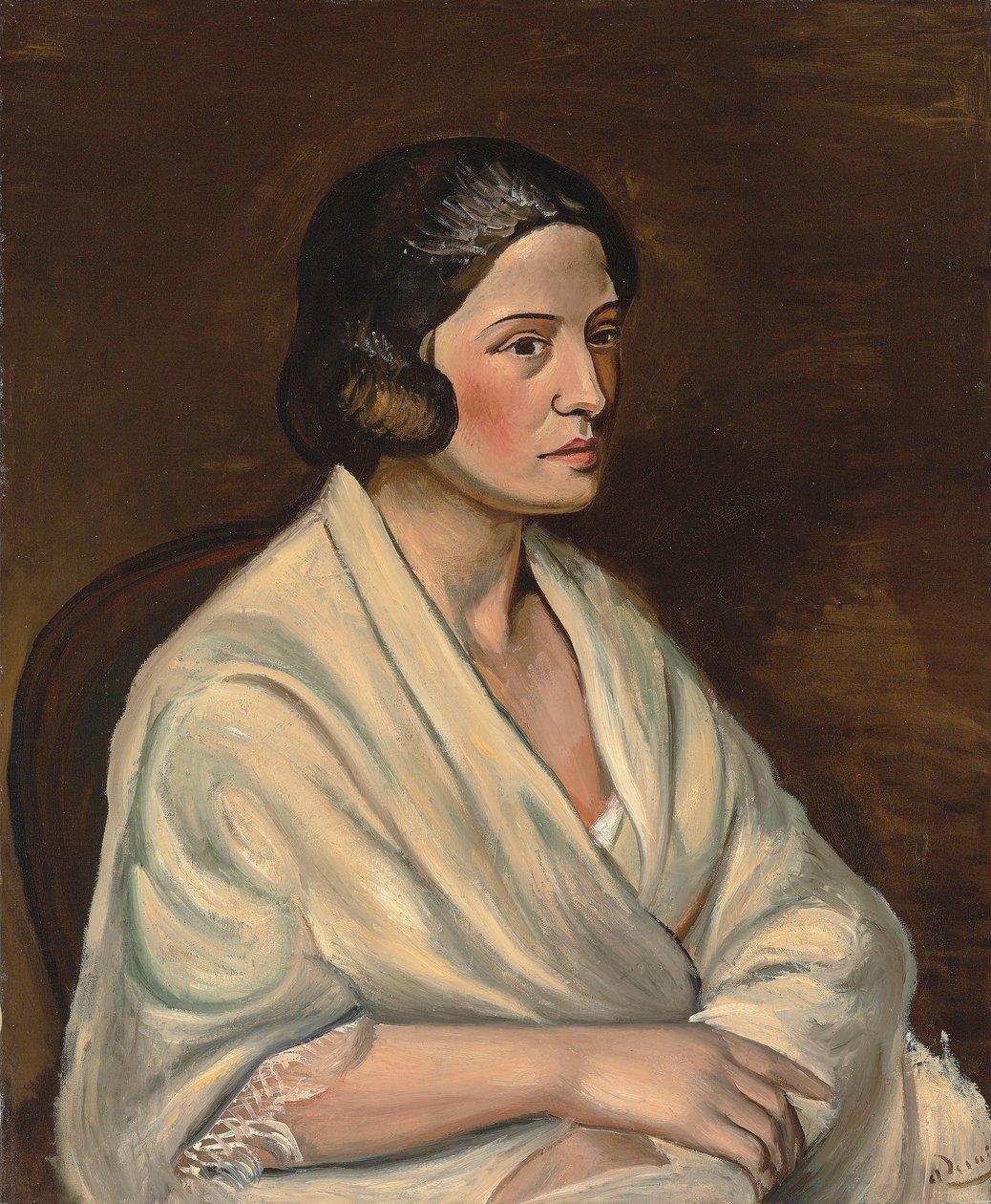 Buste de femme au châle - Andre Derain
