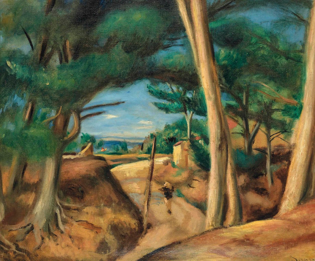 Chemin animé aux Lecques - Andre Derain