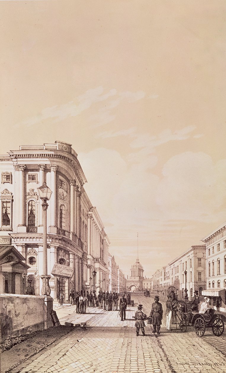 Nevsky Prospekt, Saint-Pétersbourg, illustration de 