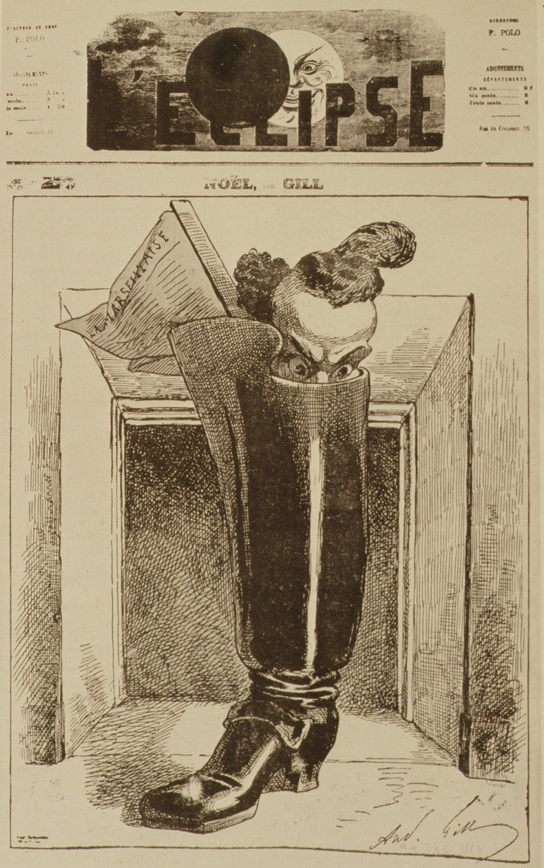 Noël, La Marseillaise dans une botte, illustration de couverture de 